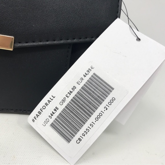 JustFab #Fabforall Universal Hand/Belt Bag, Size OS - Black/Gold - Picture 4 of 10